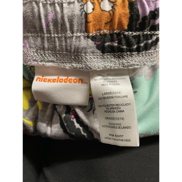 Nickelodeon Rugrats Characters Pajama Pants Large Lounge Comfy Pants Gray - Picture 6 of 6